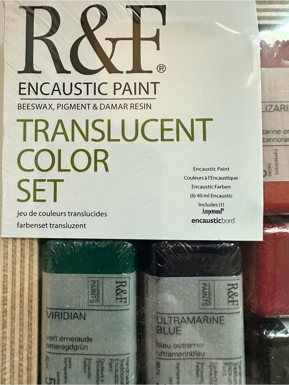 R&F Encaustic Paint Translucent Color Set — Multicolor - Picture 2 of 4